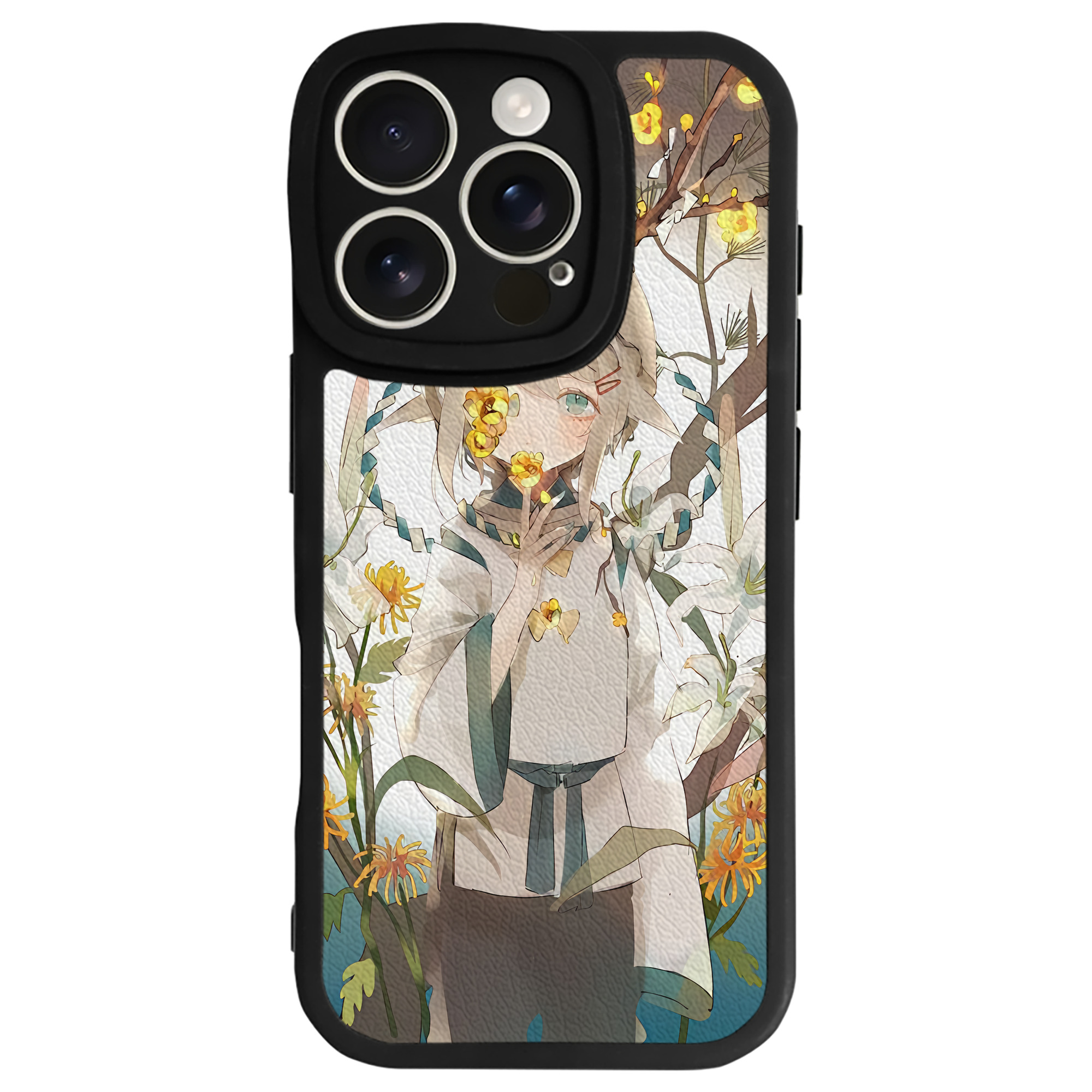 （画像用） 刀剣乱舞 Touken Ranbu 【iPhone 16シリーズ対応】シリコンスマホケース（レザー調） 材質：シリコン